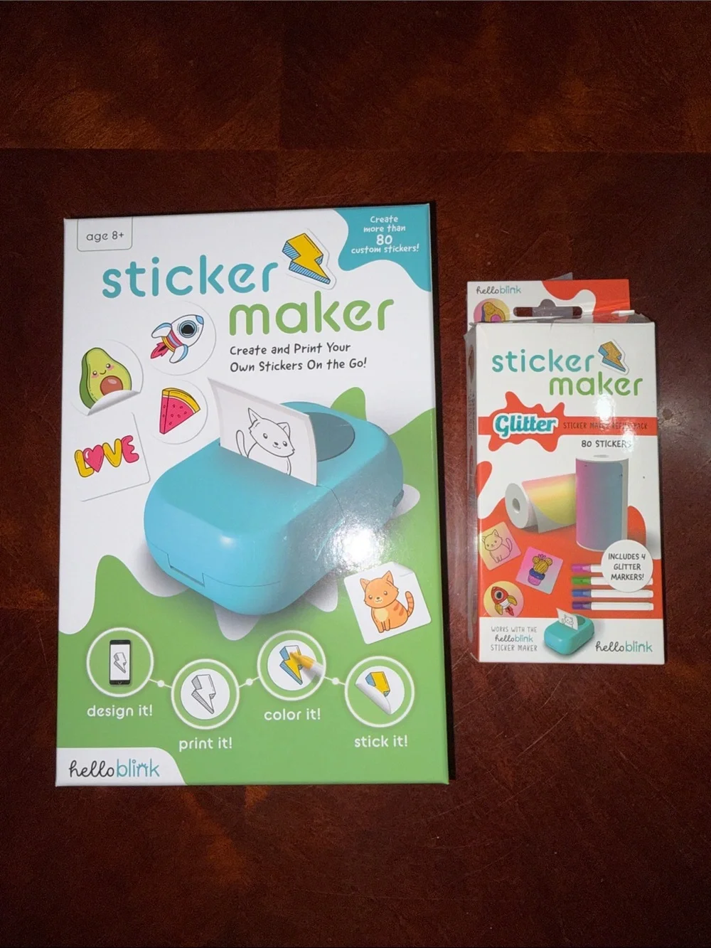 Hello blink sticker maker